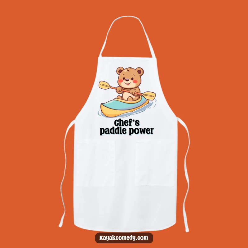 Funny Bear Cub Kitchen Kayaker Apron: Cook with Enthusiasm and Style