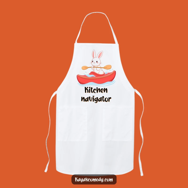 Funny Rabbit's Kitchen Kayaker Apron: Cook with Calm and Style