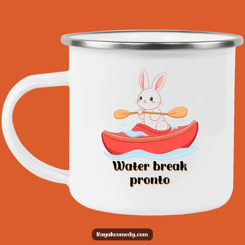 Funny Rabbit Camp Kayak Mug: Enjoy Your Brews with This Hilarious Bunny
