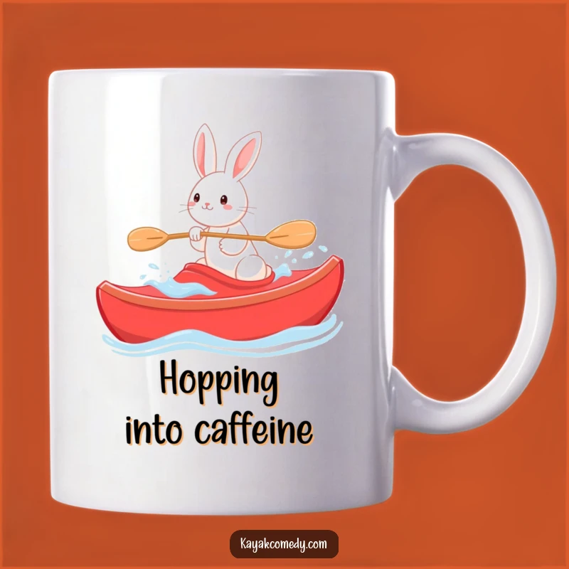 Funny Rabbit Kayak Mug: Hoppy Adventures and Hilarious Sips for Bunny Lovers