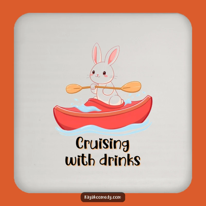 Funny Rabbit Kayak Coaster: Protect Surfaces with Peaceful Paddling Power