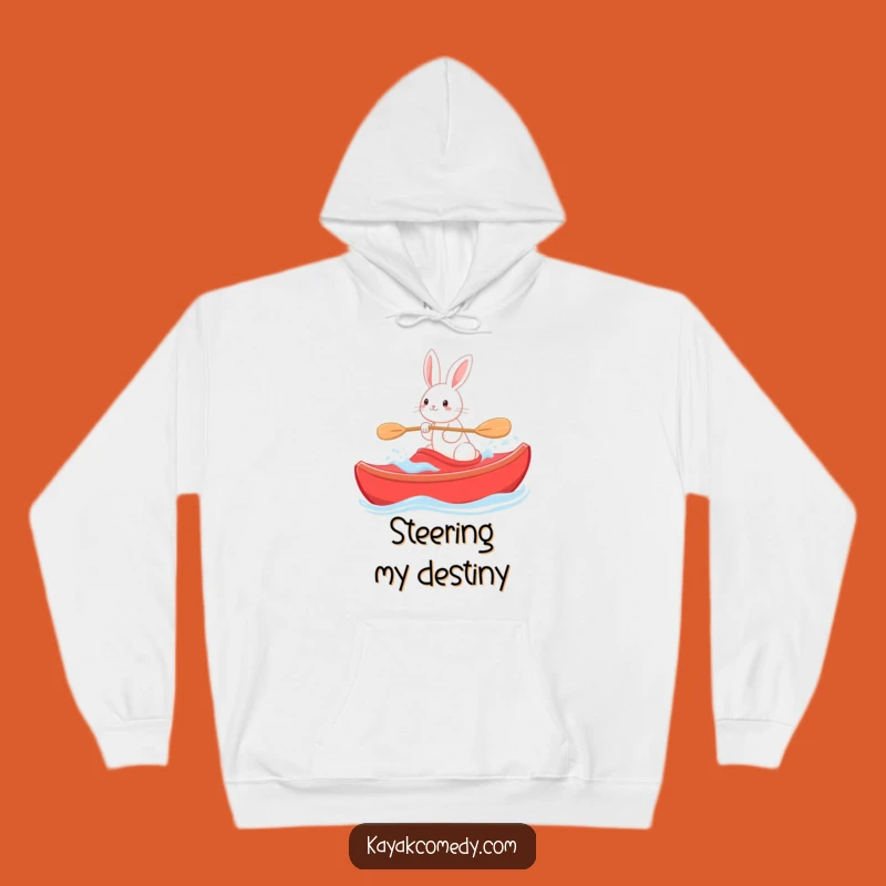 Funny Rabbit Kayak Hoodie: Stay Cozy and Cheerful with This Hilarious Bunny