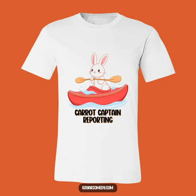 Funny Rabbit Kayaking T-Shirt: Wear Your Joy with This Hilarious Bunny Tee